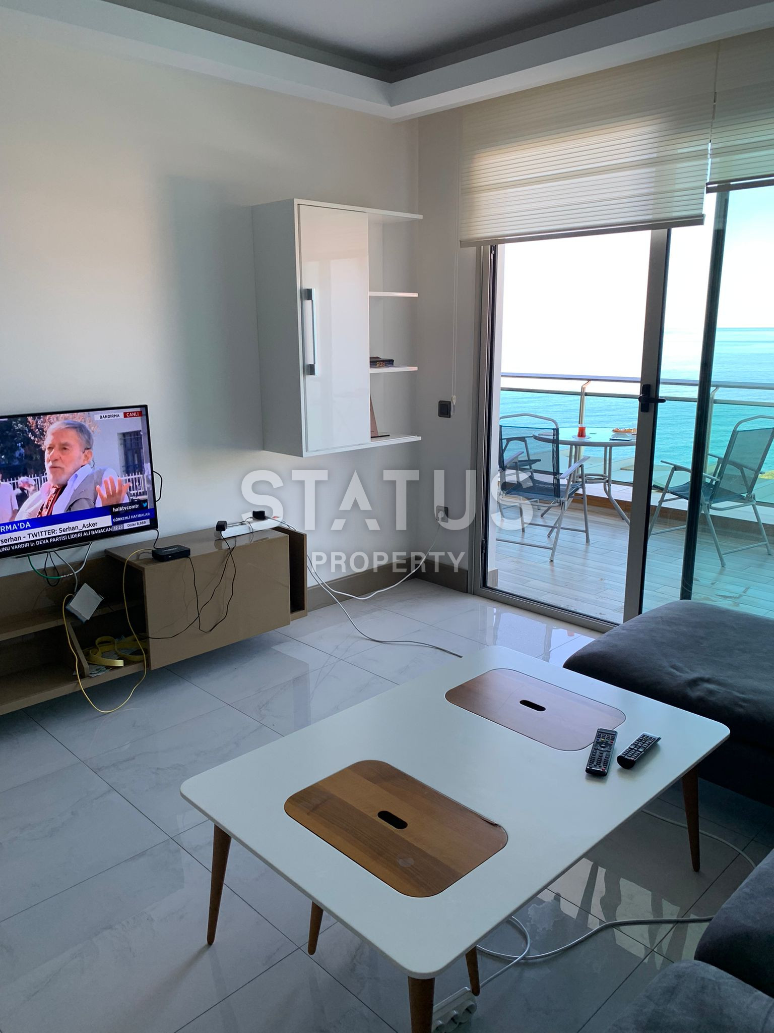 Квартира 1+1 на первой линии с видом на море в Каргыджаке, 57 кв м. фото 16