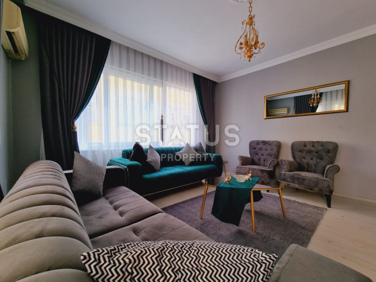 Квартира 2+1 с мебелью в 200 метрах от моря, 110 м2. Махмутлар, Алания. фото 1