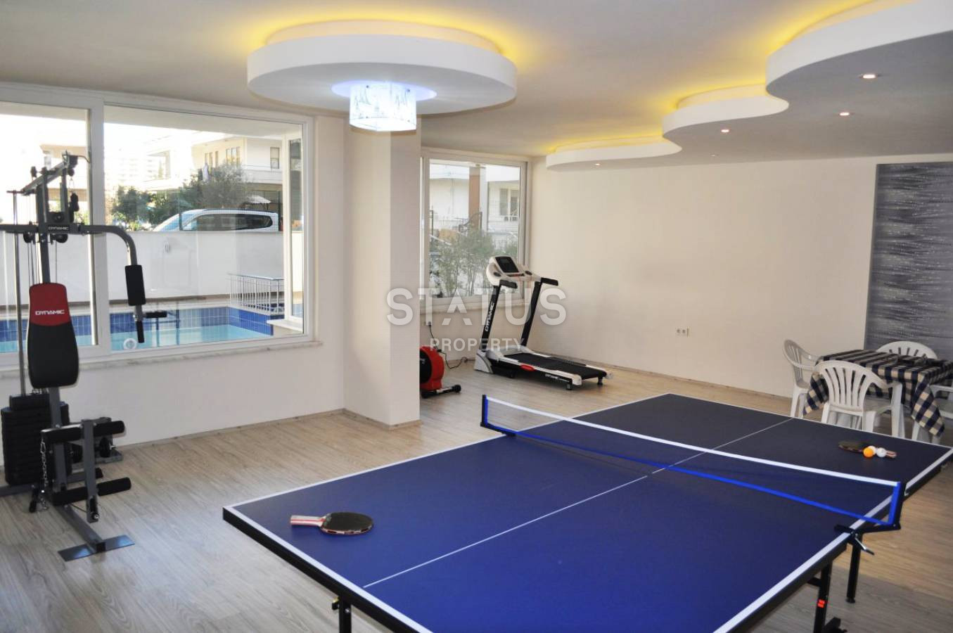 Spacious furnished apartment 1+1 with sea view, 70 m2. Mahmutlar, Alanya. фото 5