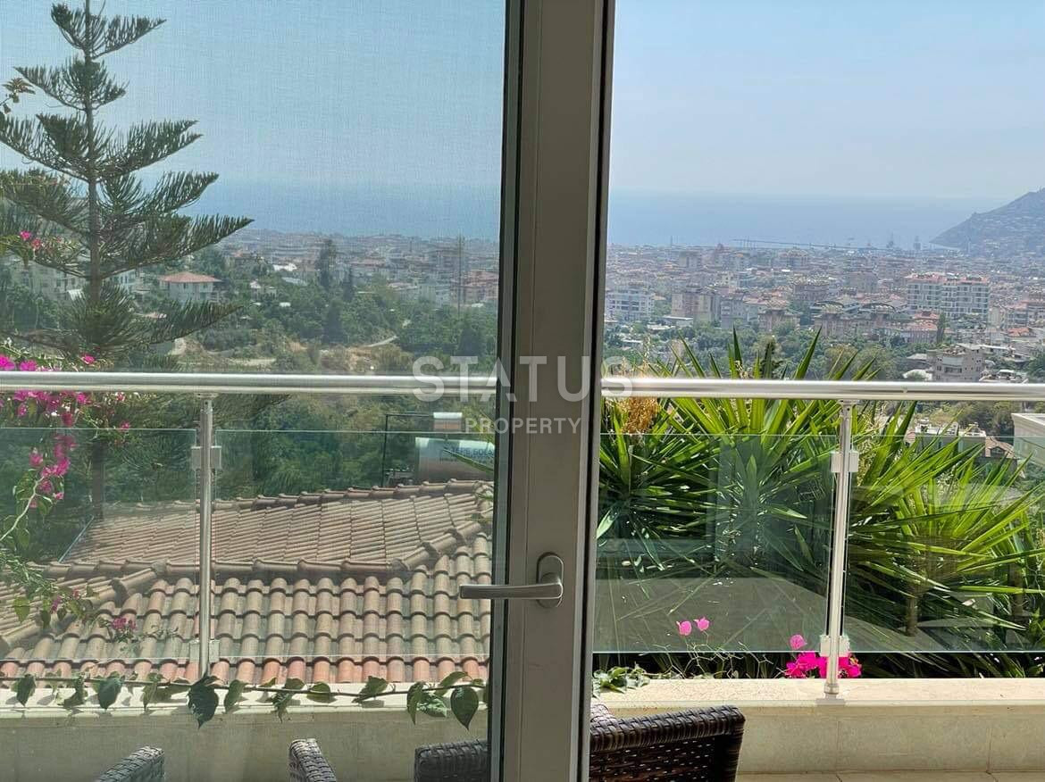 Двухэтажная вилла 3+1 с панорамой на море и крепость, 160 м2. Алания, Центр. фото 25