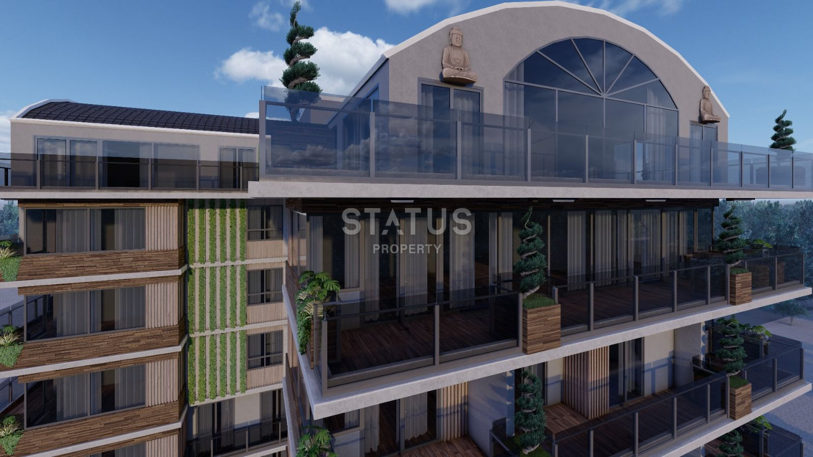 Эксклюзивный проект с видовыми квартирами в районе пляжа Клеопатры в 500метрах от моря, 55-250м2 фото 3