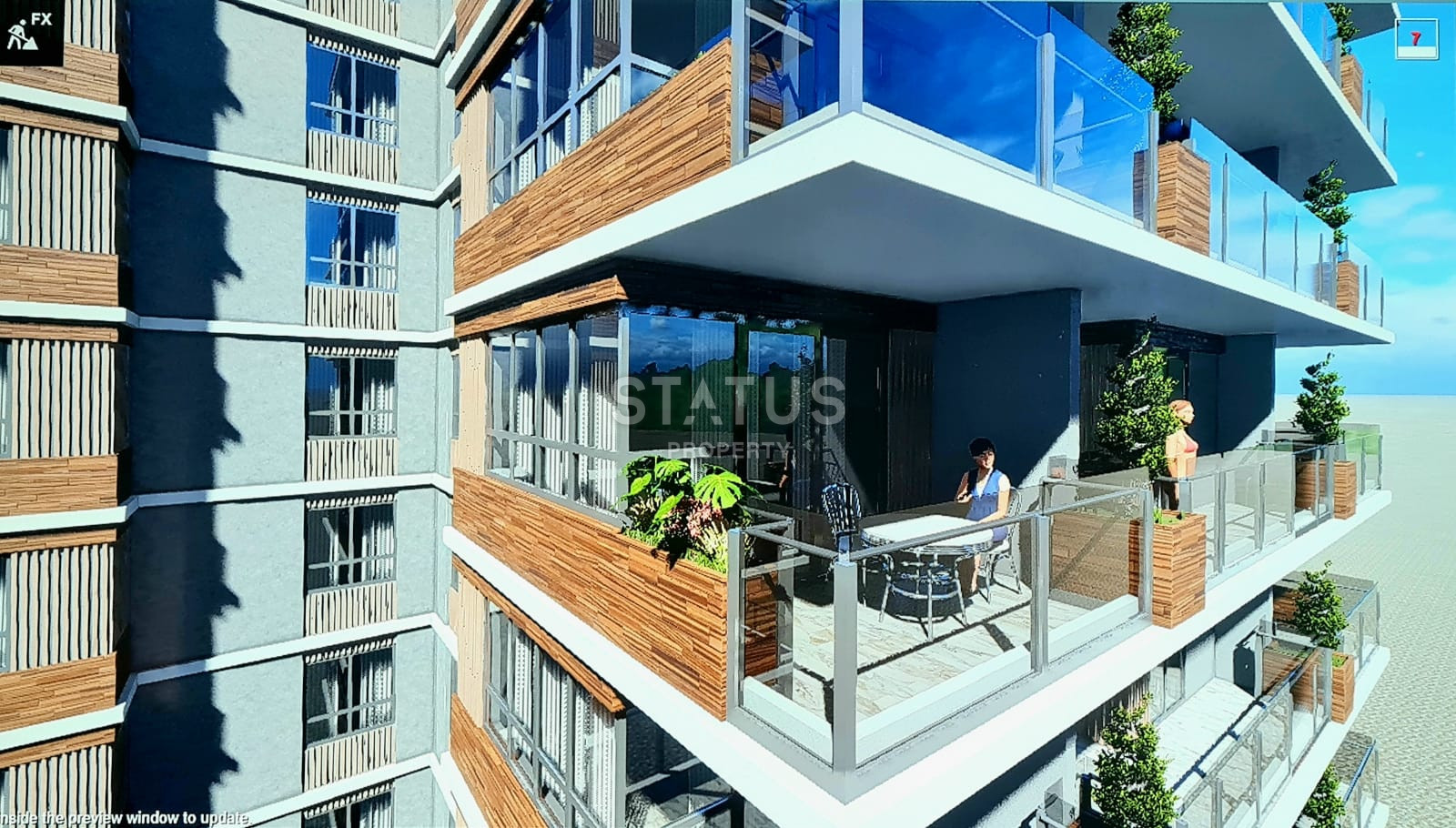 Эксклюзивный проект с видовыми квартирами в районе пляжа Клеопатры в 500метрах от моря, 55-250м2 фото 10