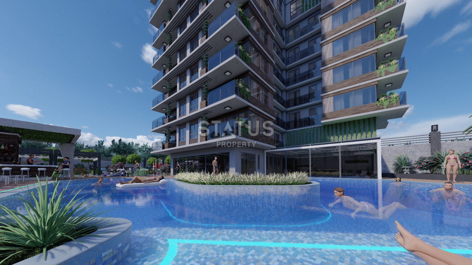 Эксклюзивный проект с видовыми квартирами в районе пляжа Клеопатры в 500метрах от моря, 55-250м2 фото 11