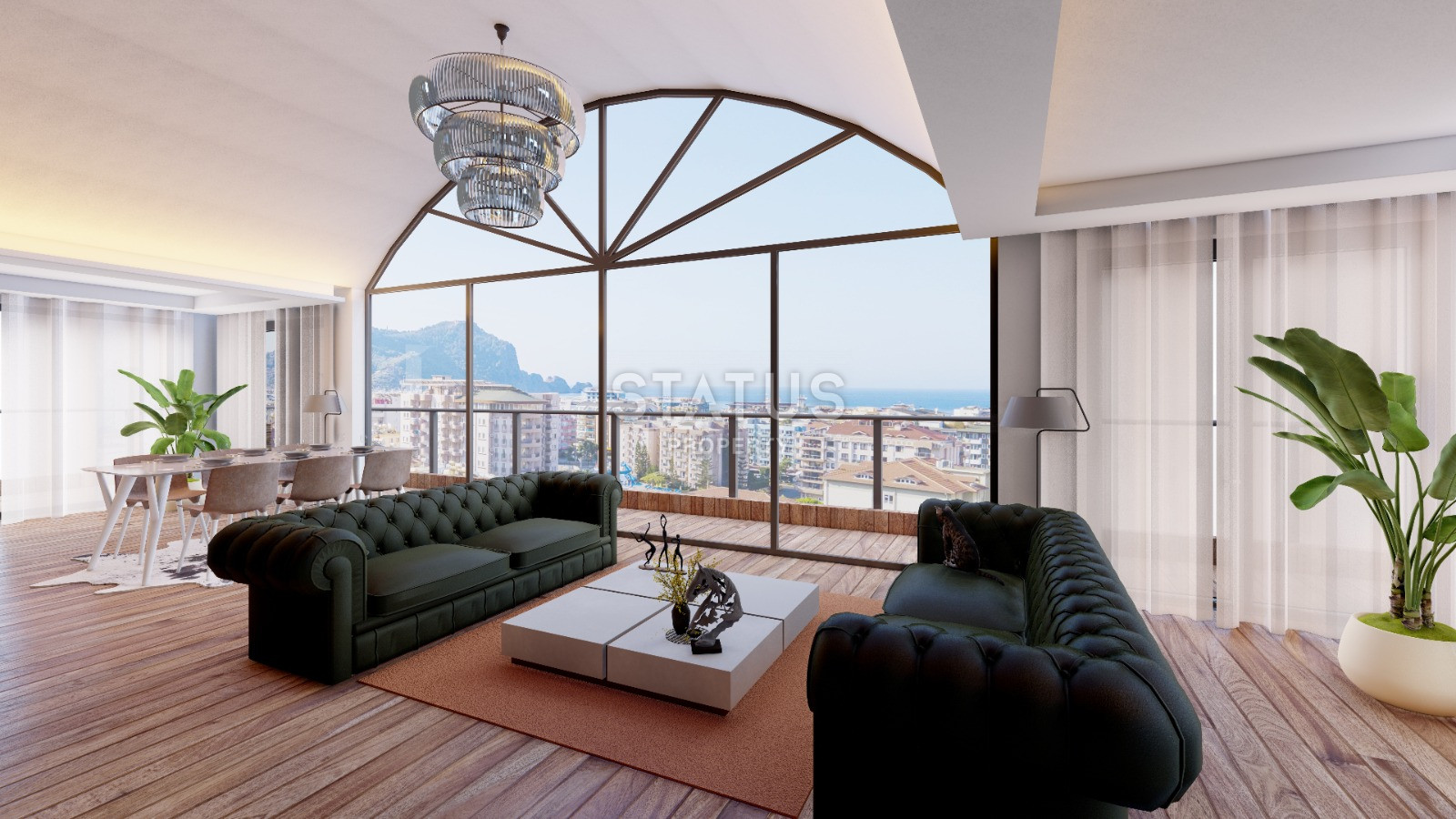 Эксклюзивный проект с видовыми квартирами в районе пляжа Клеопатры в 500метрах от моря, 55-250м2 фото 13