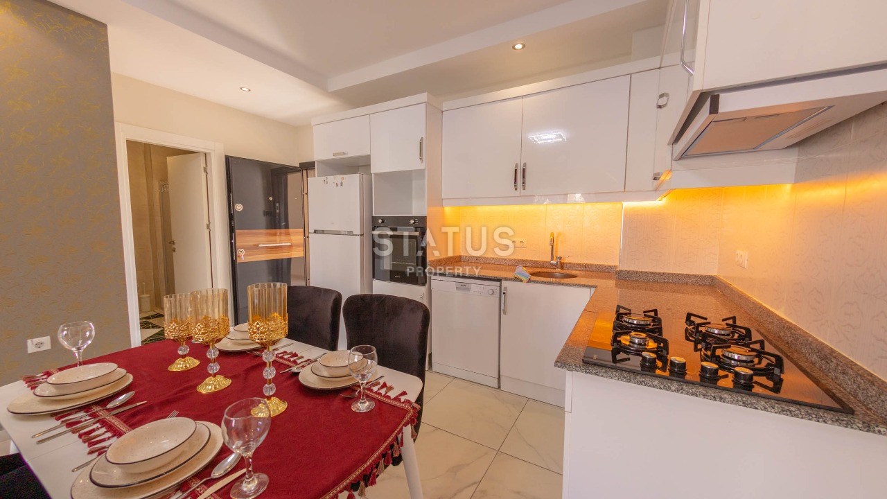 Отличная квартира 1+1 с новой мебелью и техникой, 65 м2.  Махмутлар фото 6