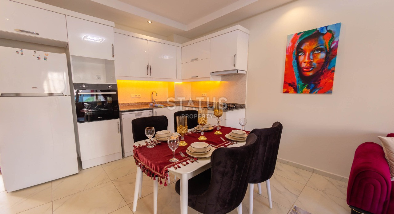 Отличная квартира 1+1 с новой мебелью и техникой, 65 м2.  Махмутлар фото 7