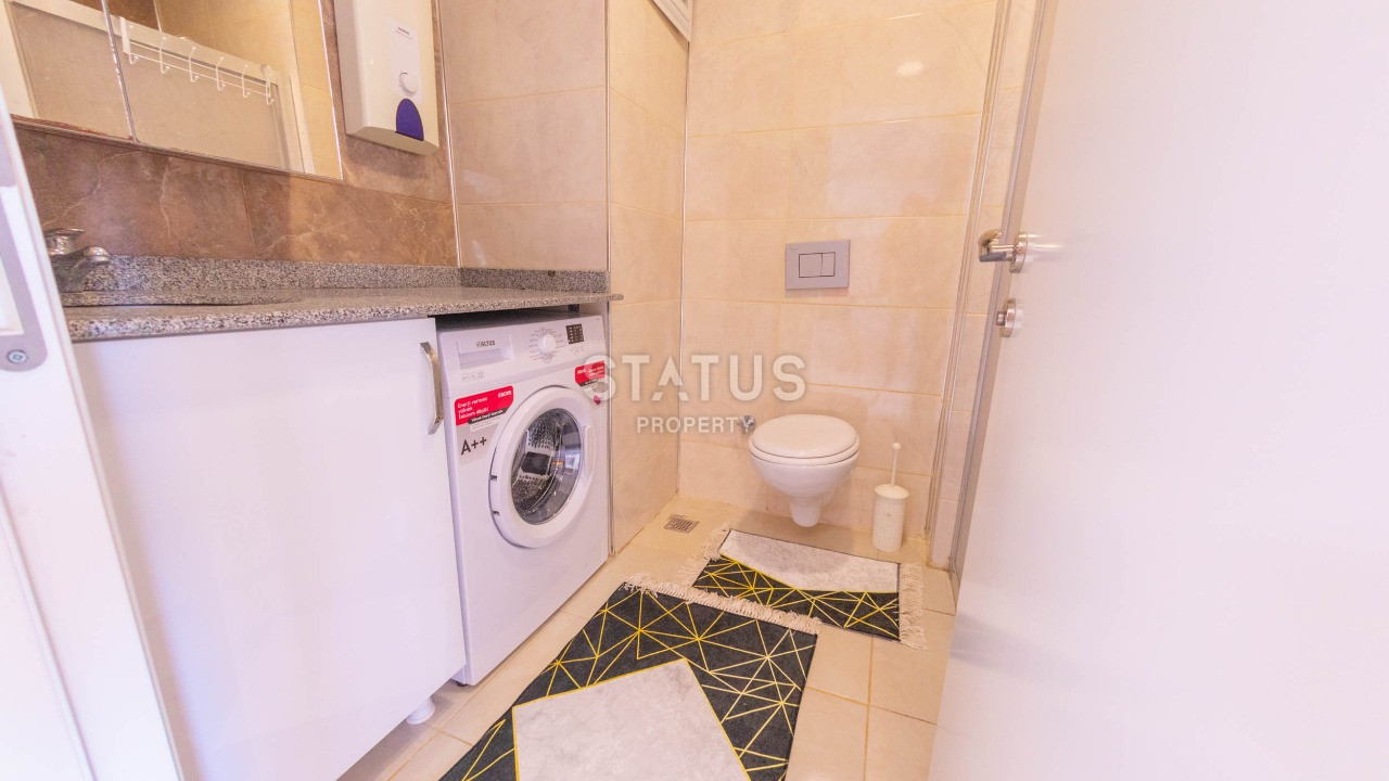 Отличная квартира 1+1 с новой мебелью и техникой, 65 м2.  Махмутлар фото 11