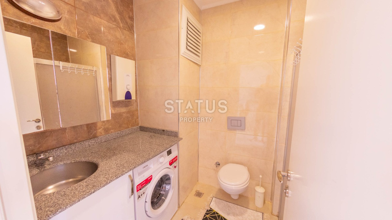 Отличная квартира 1+1 с новой мебелью и техникой, 65 м2.  Махмутлар фото 13