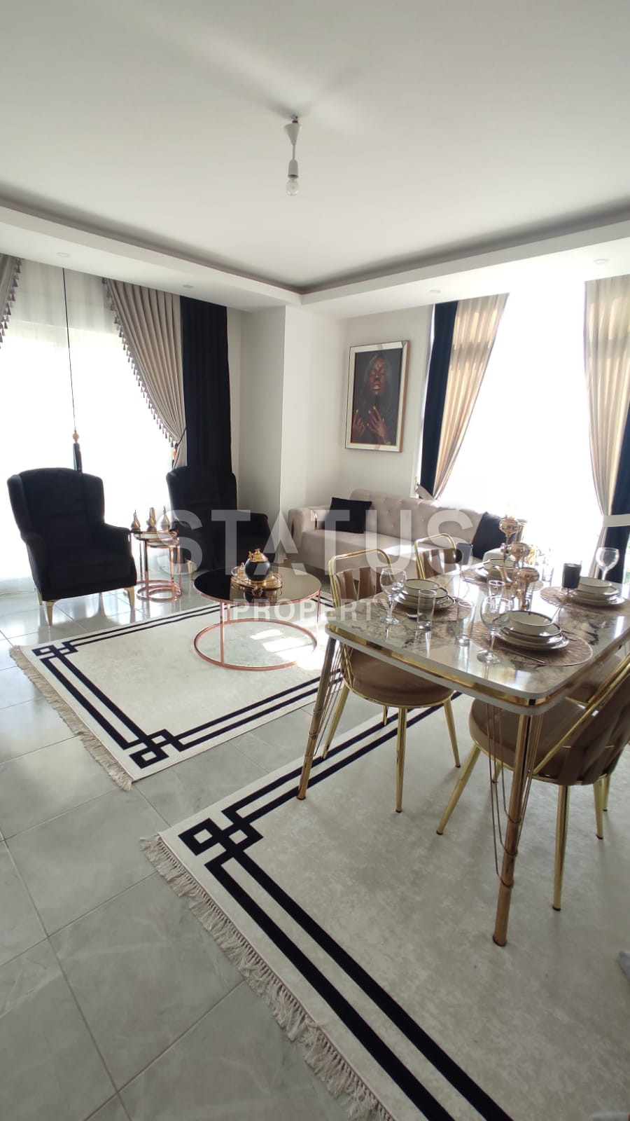 Furnished apartment 1+1 100 meters from the sea, 55 m2. Kestel, Alanya. фото 7