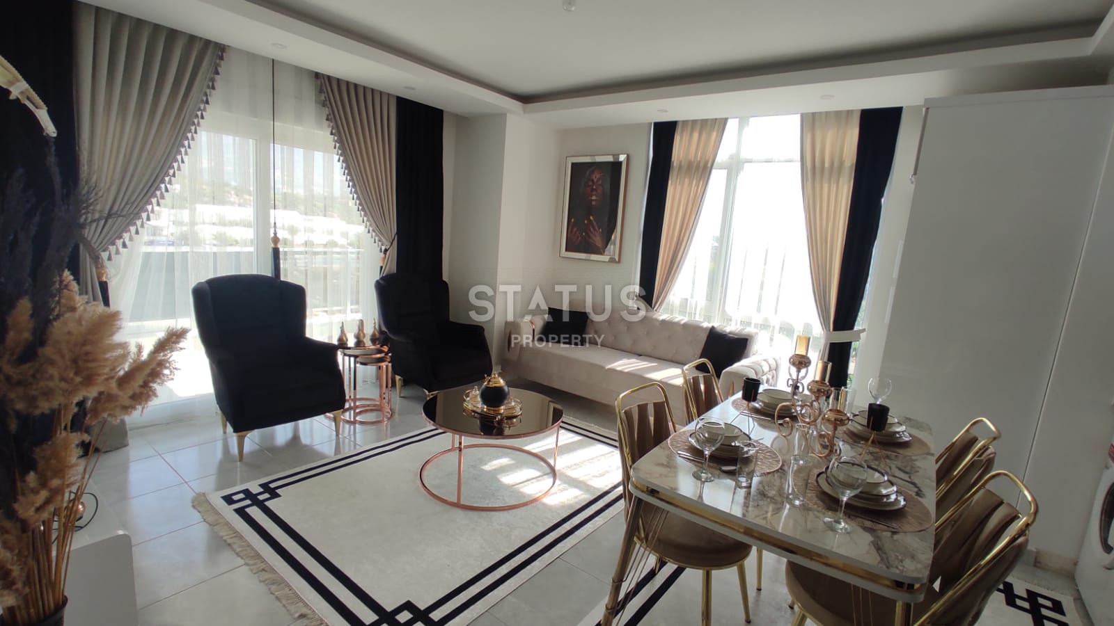 Furnished apartment 1+1 100 meters from the sea, 55 m2. Kestel, Alanya. фото 10