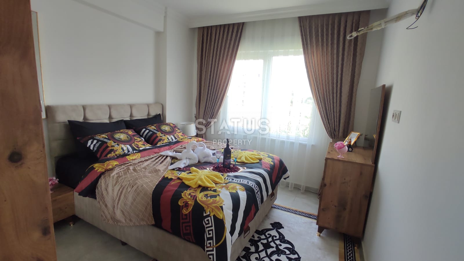 Furnished apartment 1+1 100 meters from the sea, 55 m2. Kestel, Alanya. фото 12