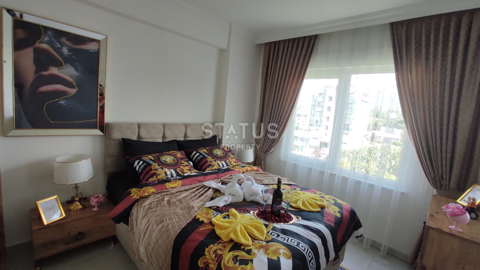 Furnished apartment 1+1 100 meters from the sea, 55 m2. Kestel, Alanya. фото 13