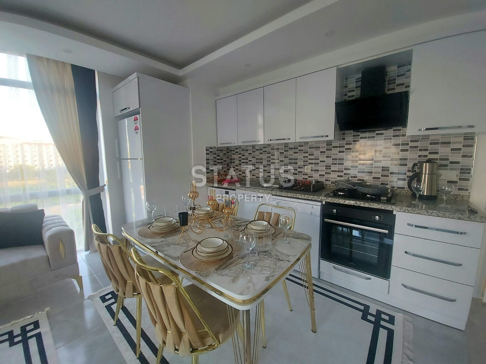 Furnished apartment 1+1 100 meters from the sea, 55 m2. Kestel, Alanya. фото 17
