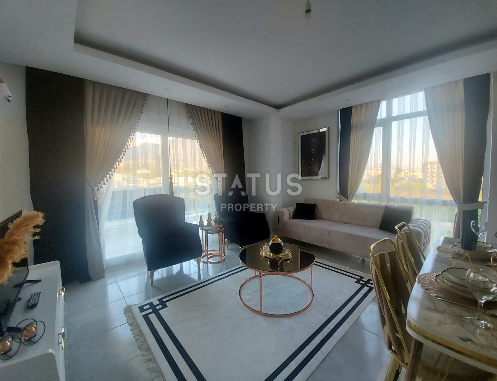 Furnished apartment 1+1 100 meters from the sea, 55 m2. Kestel, Alanya. фото 24