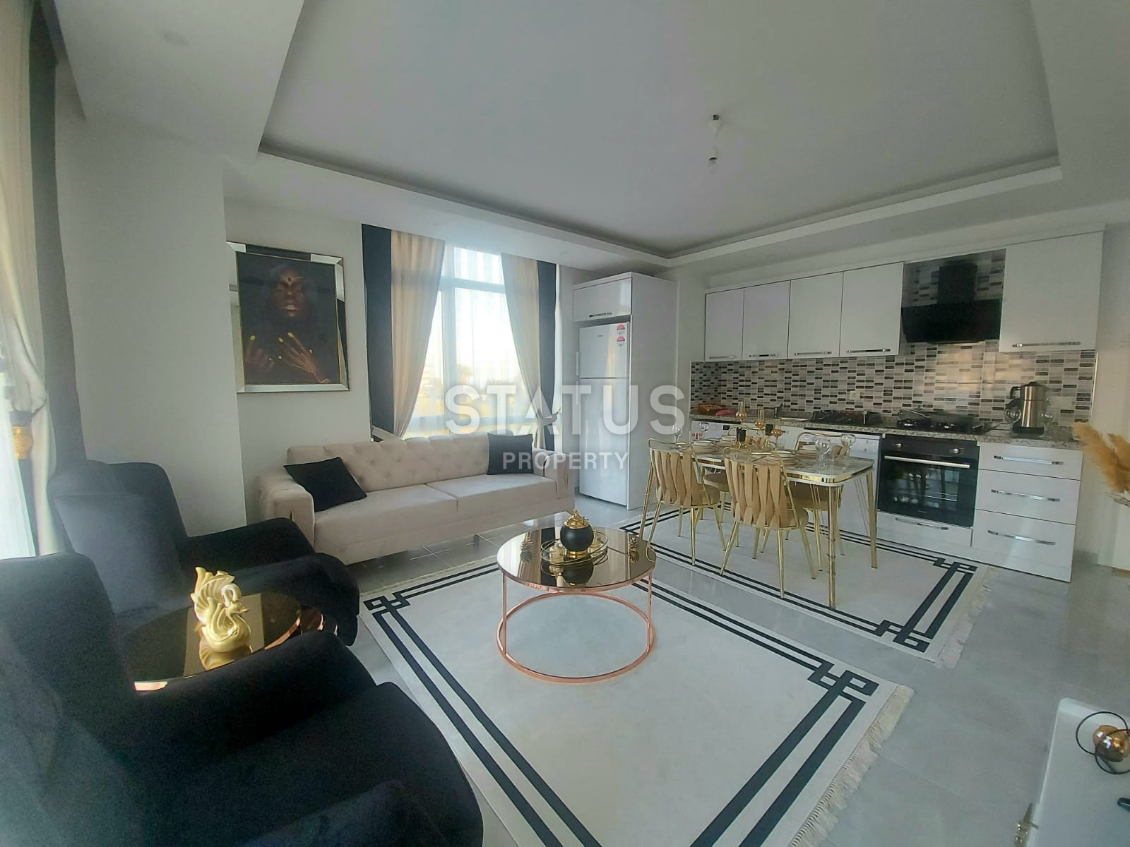 Furnished apartment 1+1 100 meters from the sea, 55 m2. Kestel, Alanya. фото 27