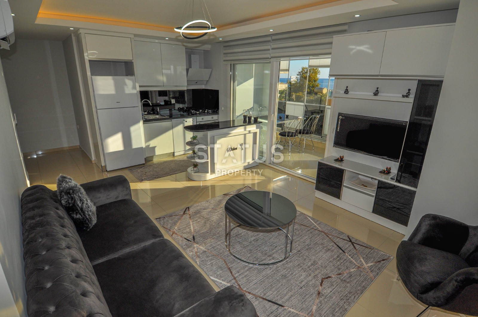 Стильная квартира 2+1, в 100 метрах от моря в Кестеле, 110 кв.м. фото 3