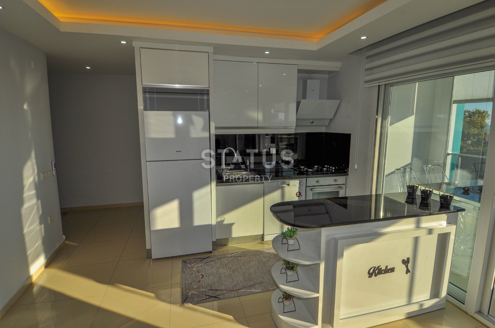 Стильная квартира 2+1, в 100 метрах от моря в Кестеле, 110 кв.м. фото 8