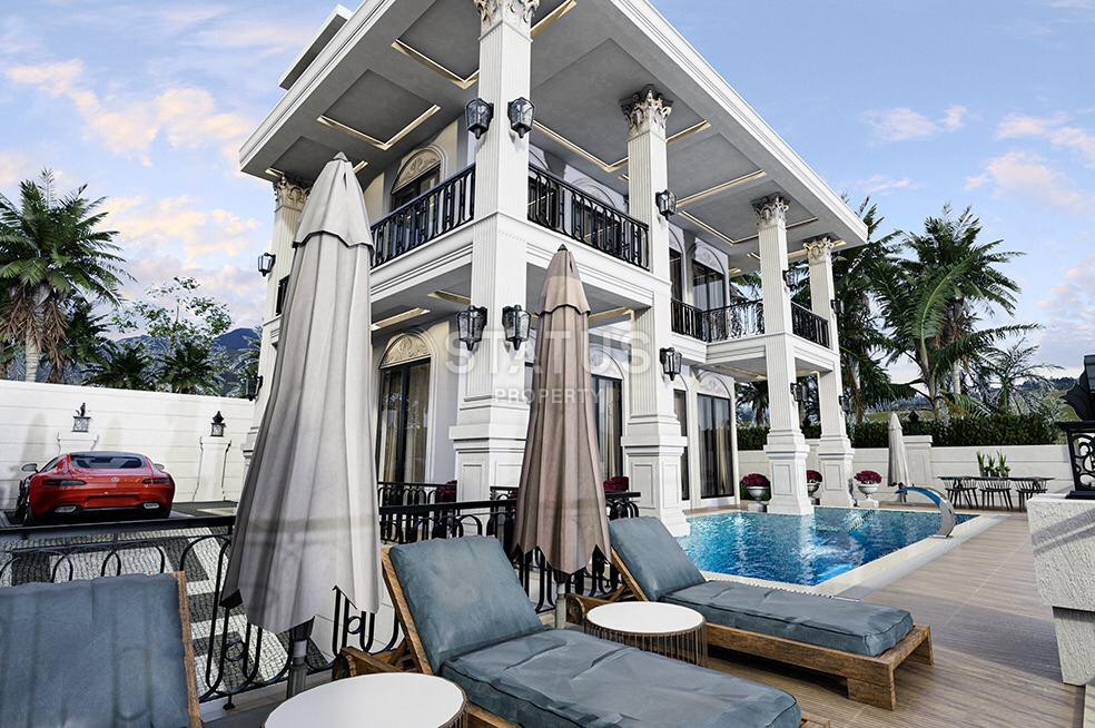 Отдельностоящая вилла 4+1 с панорамой на Средиземное море в районе Каргыджак, 355 м2. фото 6