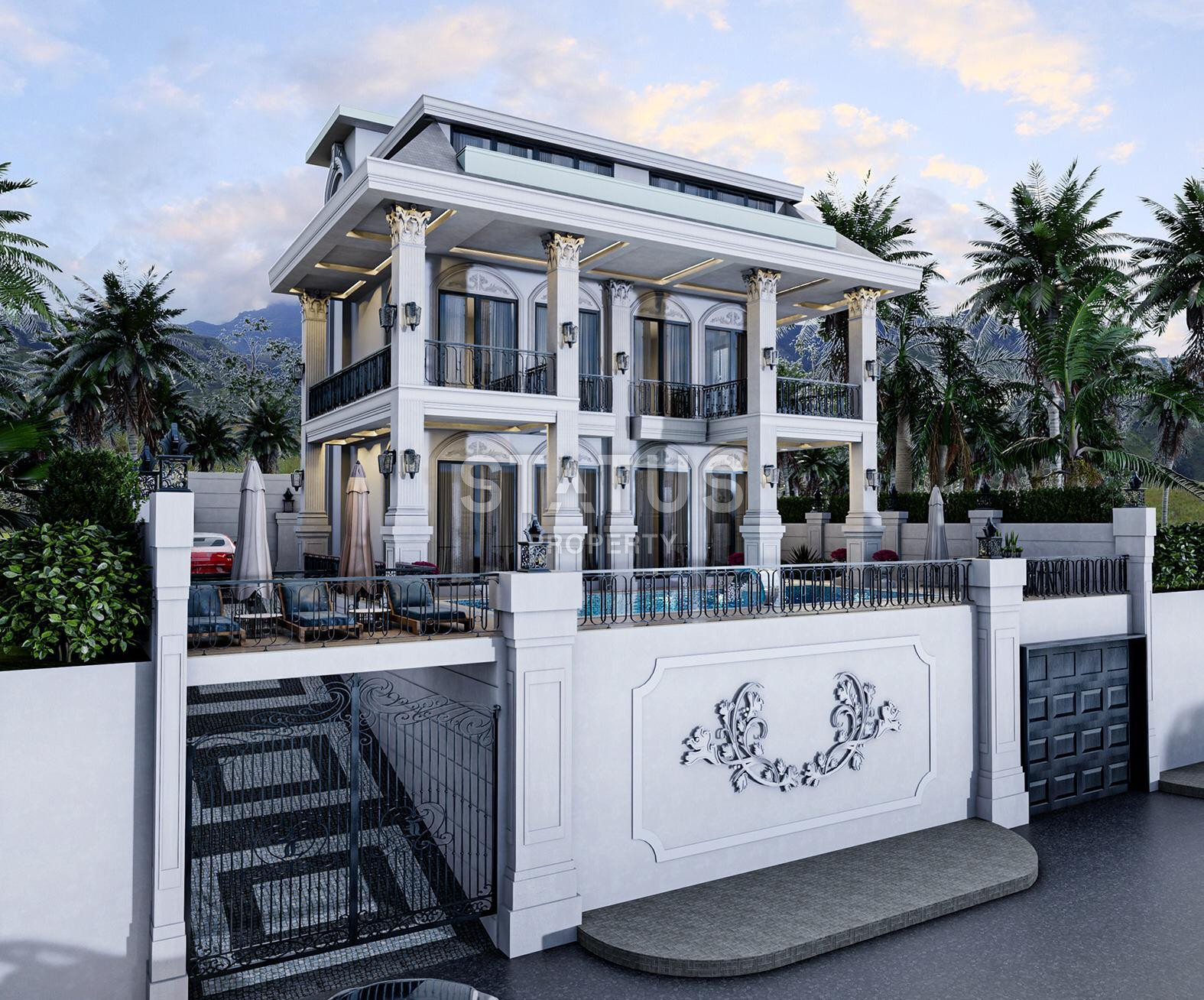 Отдельностоящая вилла 4+1 с панорамой на Средиземное море в районе Каргыджак, 355 м2. фото 7