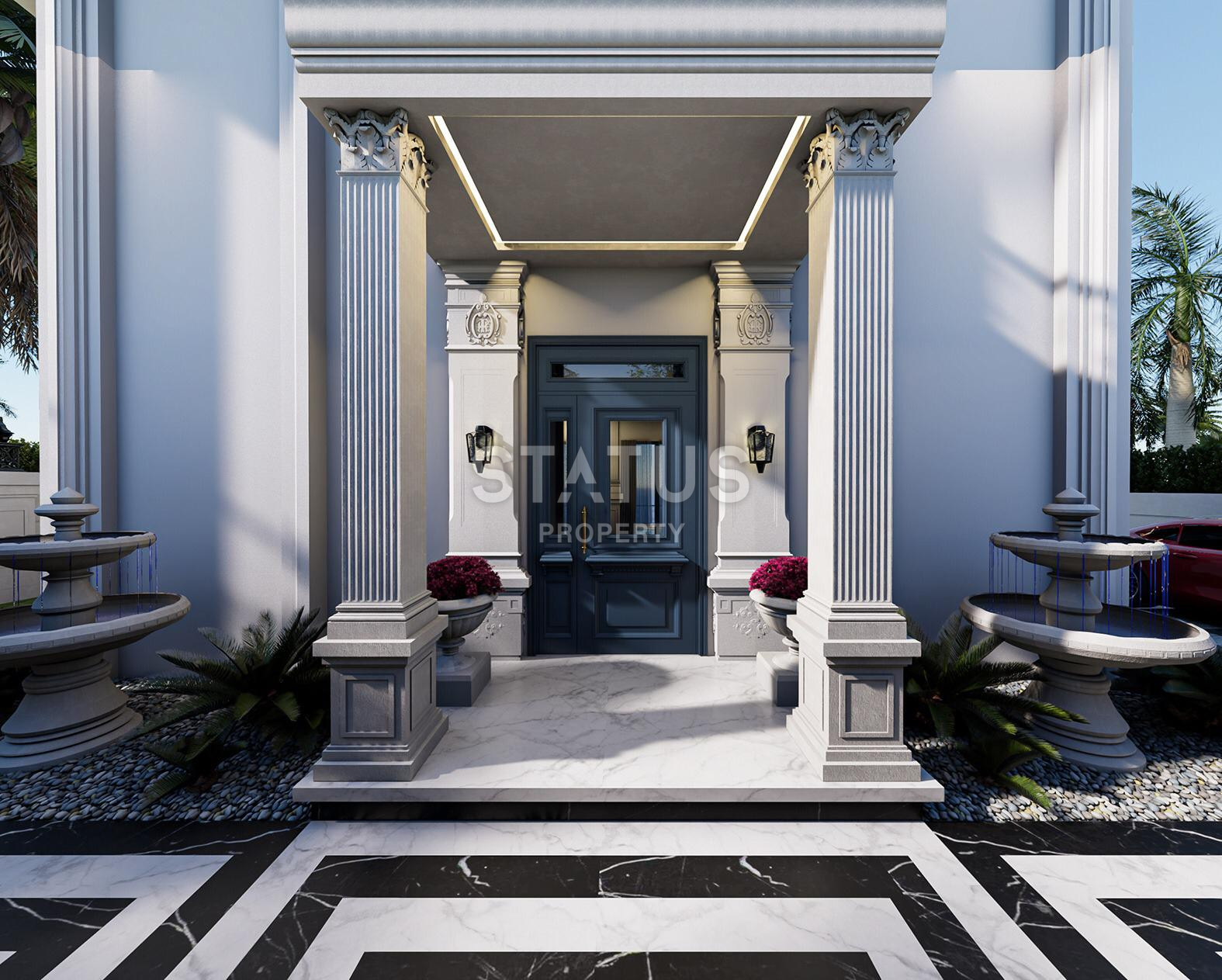 Отдельностоящая вилла 4+1 с панорамой на Средиземное море в районе Каргыджак, 355 м2. фото 12