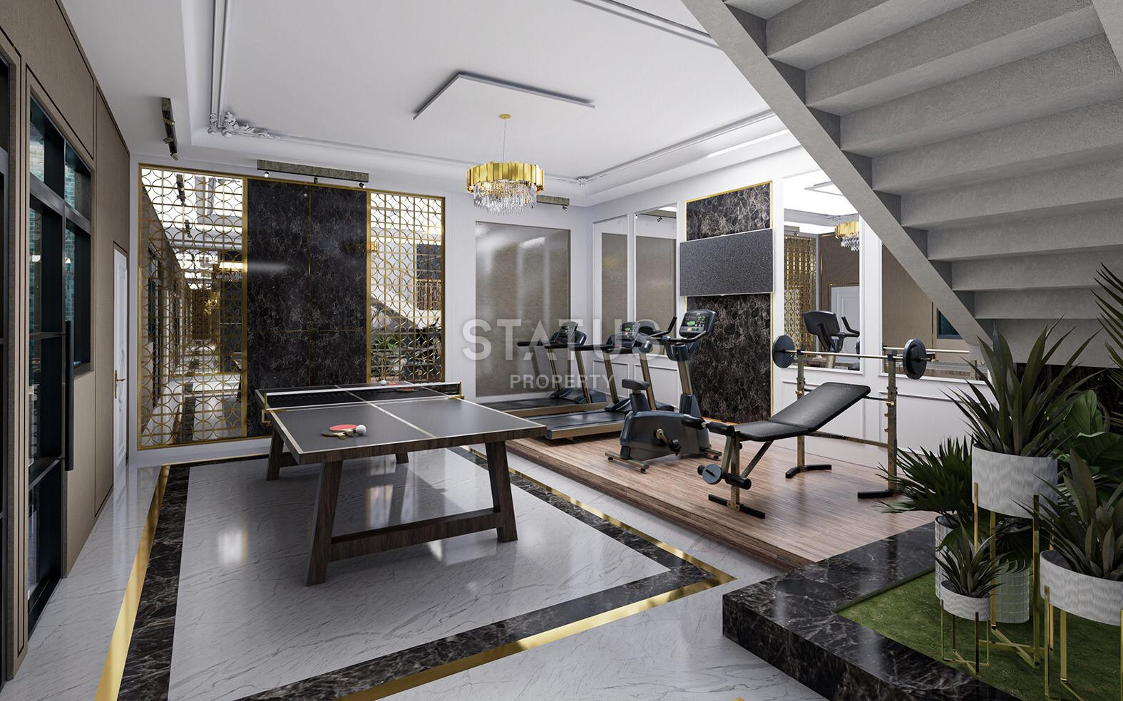 Отдельностоящая вилла 4+1 с панорамой на Средиземное море в районе Каргыджак, 355 м2. фото 18