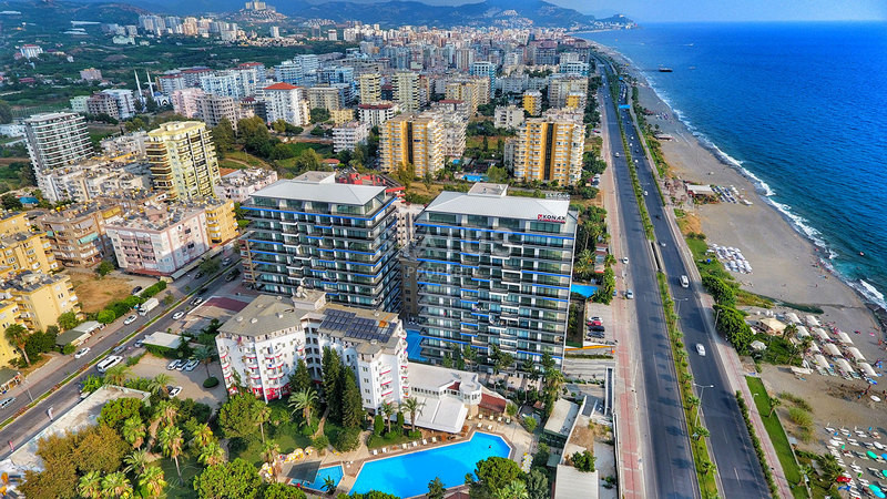 Квартира 1+1 в элитном комплексе на первой береговой линии с видом на море, Махмутлар фото 14