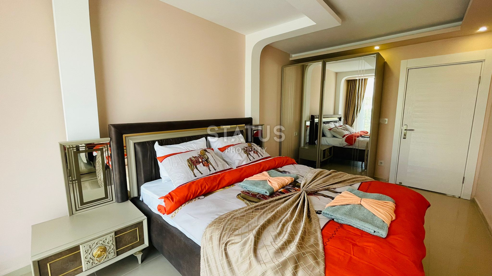 Apartment in a new house with furniture and appliances 1+1 in Mahmutlar. фото 11