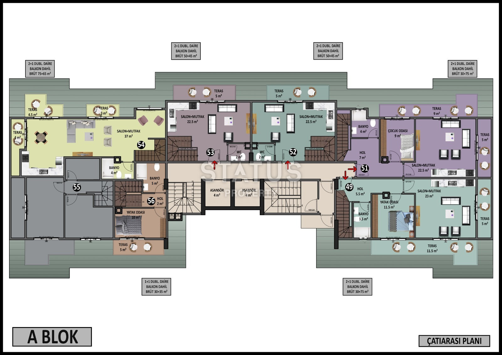 Проект на стадии котлована в районе Клеопатры. Апартаменты от 50 м2. фото 16