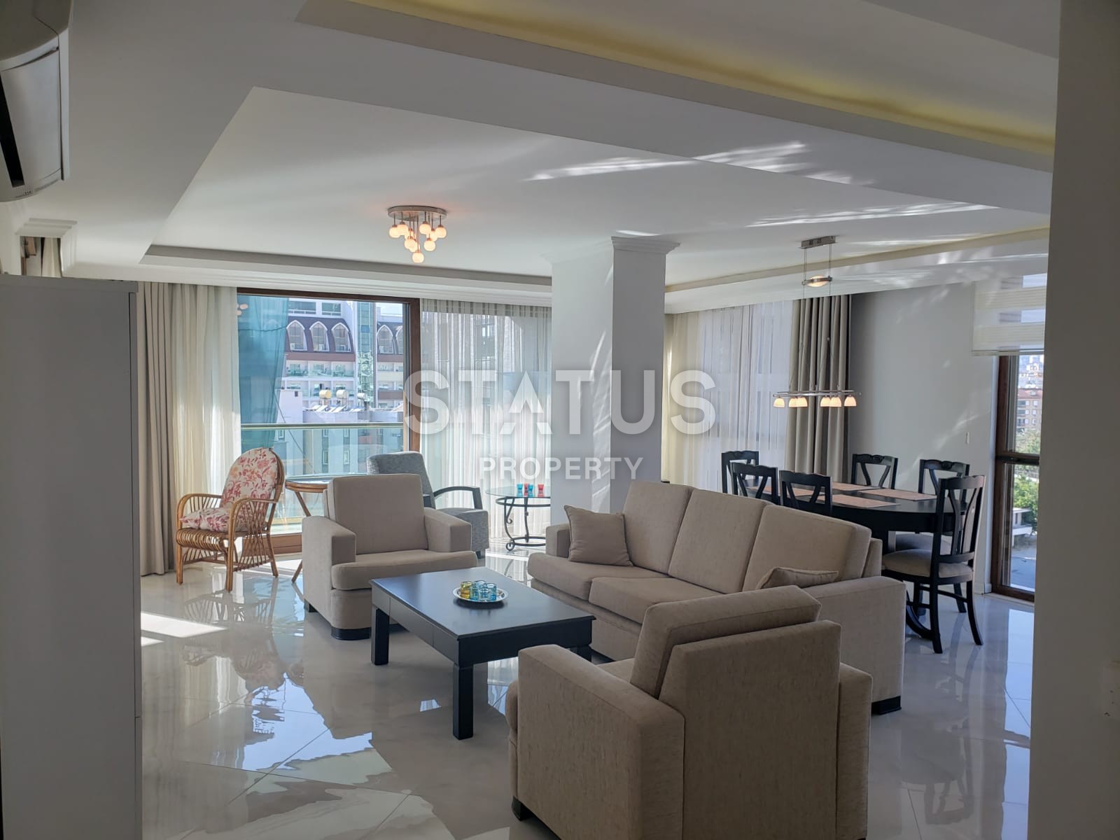 Шикарные апартаменты 3+1 с видом на море, на первой береговой линии в районе Оба, 165 кв. м. фото 4