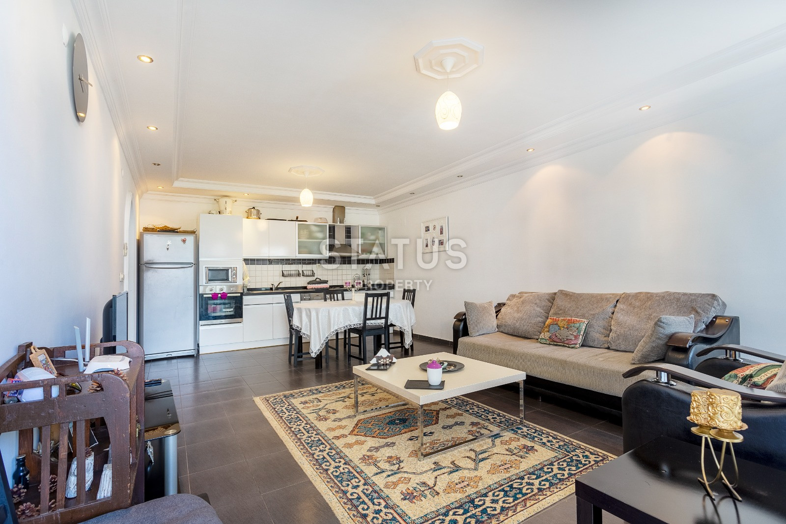 Three-room apartment with 2+1 layout furniture in Oba, 114 sq. m. фото 13