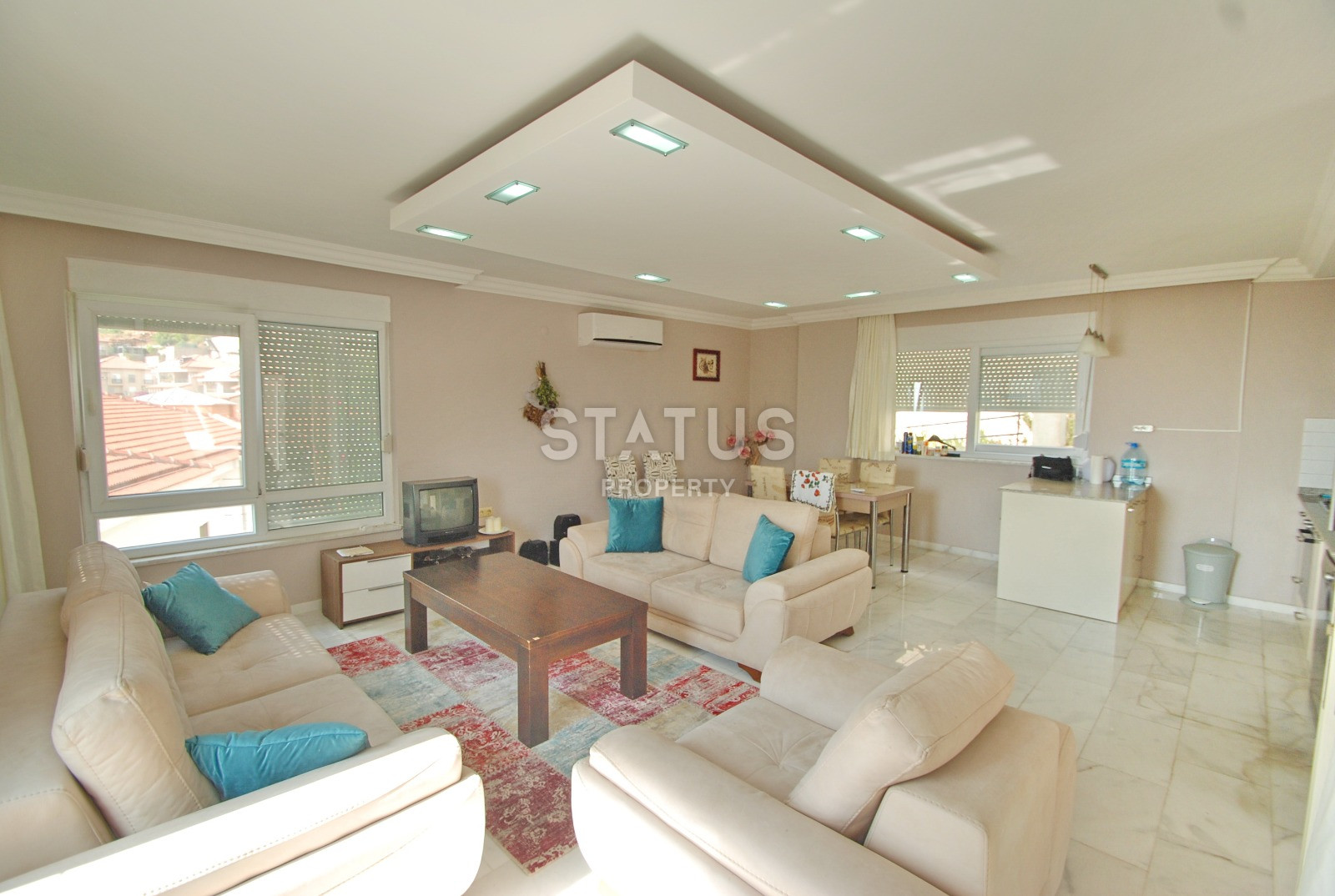 Villa 3+1 with a view of the Mediterranean Sea and the fortress in the center of Alanya, 190 m2. фото 3