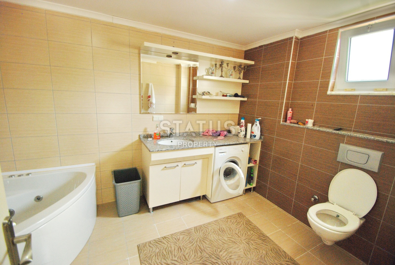 Villa 3+1 with a view of the Mediterranean Sea and the fortress in the center of Alanya, 190 m2. фото 10