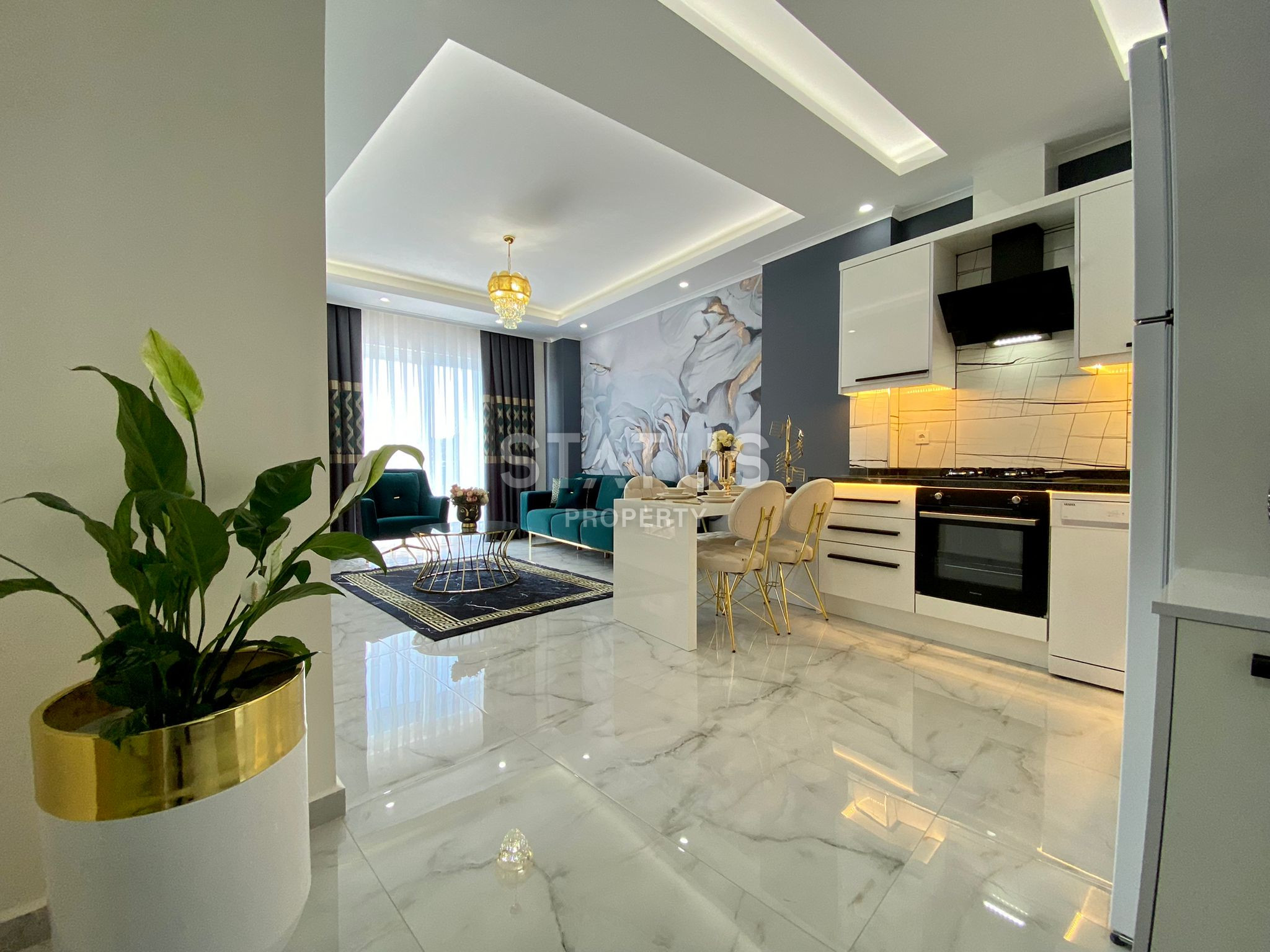 Furnished apartments 1+1 in a new house. Mahmutlar, 65m2. фото 12