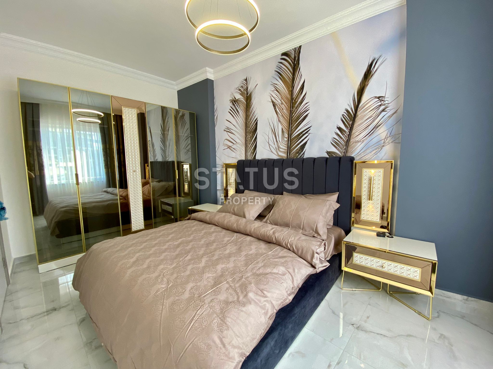Furnished apartments 1+1 in a new house. Mahmutlar, 65m2. фото 14