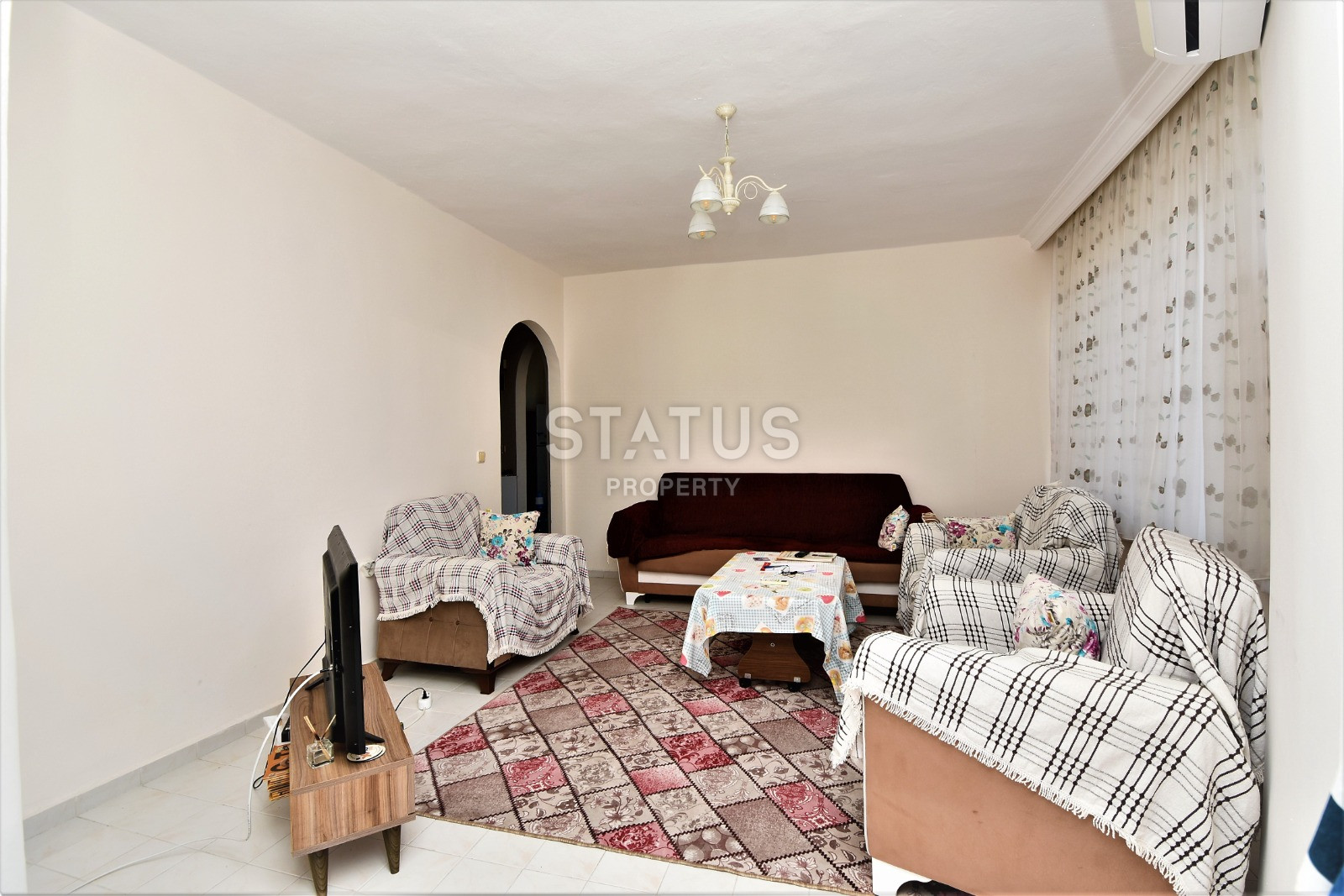 Квартира 2+1 с отдельной кухней в 50 метрах от моря, в Махмутларе, 110 кв.м. фото 15