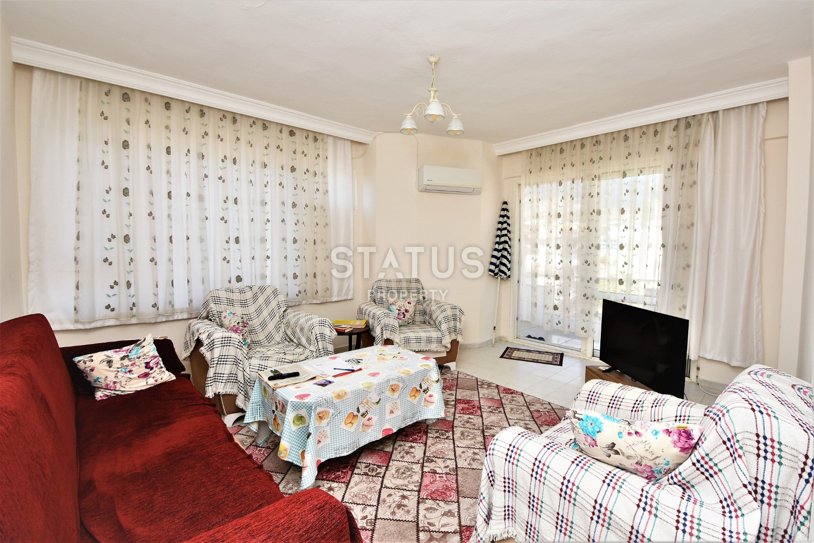 Квартира 2+1 с отдельной кухней в 50 метрах от моря, в Махмутларе, 110 кв.м. фото 26