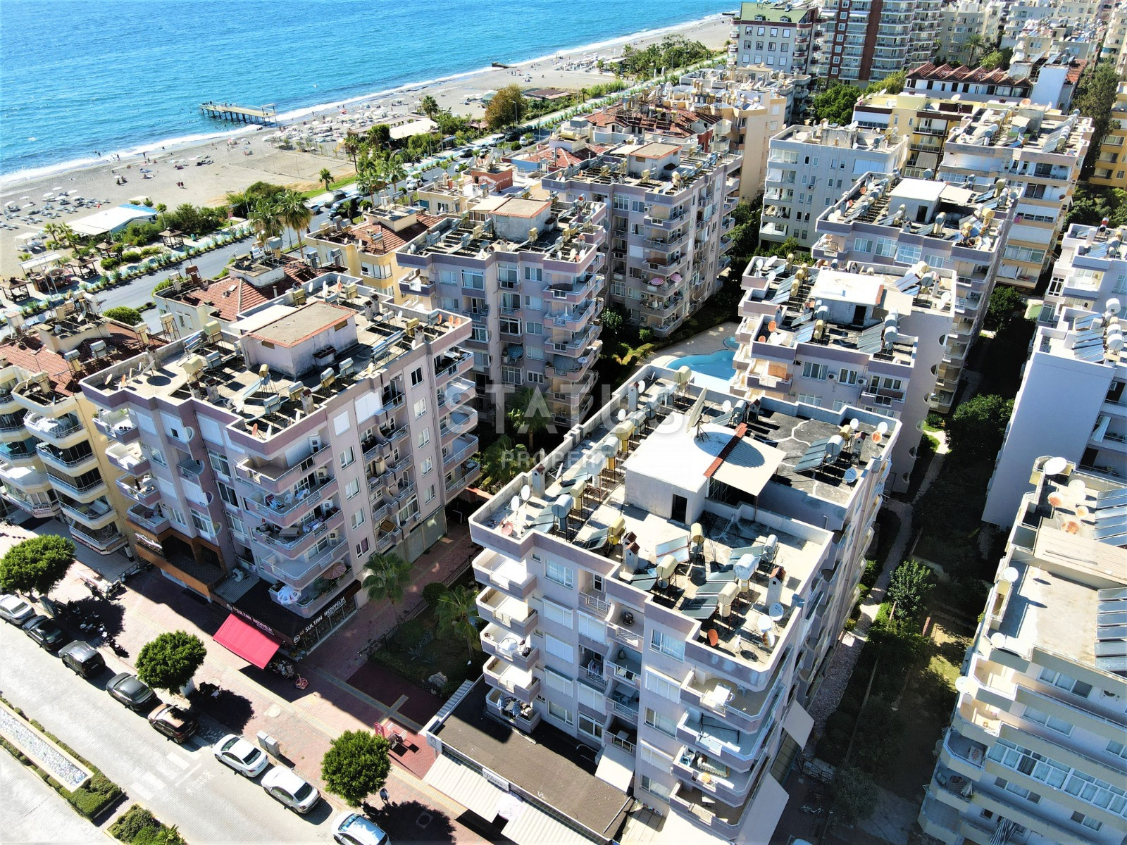 Квартира 2+1 с отдельной кухней в 50 метрах от моря, в Махмутларе, 110 кв.м. фото 28