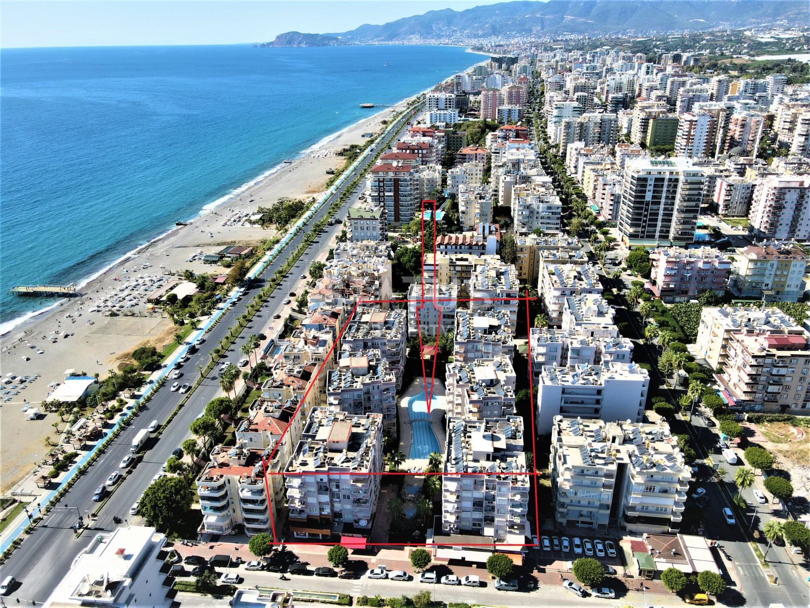 Квартира 2+1 с отдельной кухней в 50 метрах от моря, в Махмутларе, 110 кв.м. фото 32