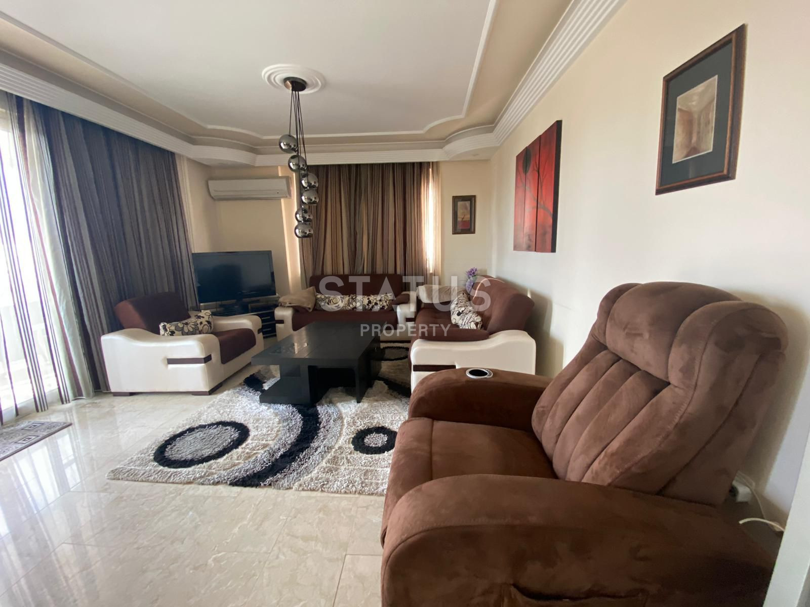 Меблированная квартира 2+1 возле субботнего рынка в Махмутларе, 110 м2. фото 13