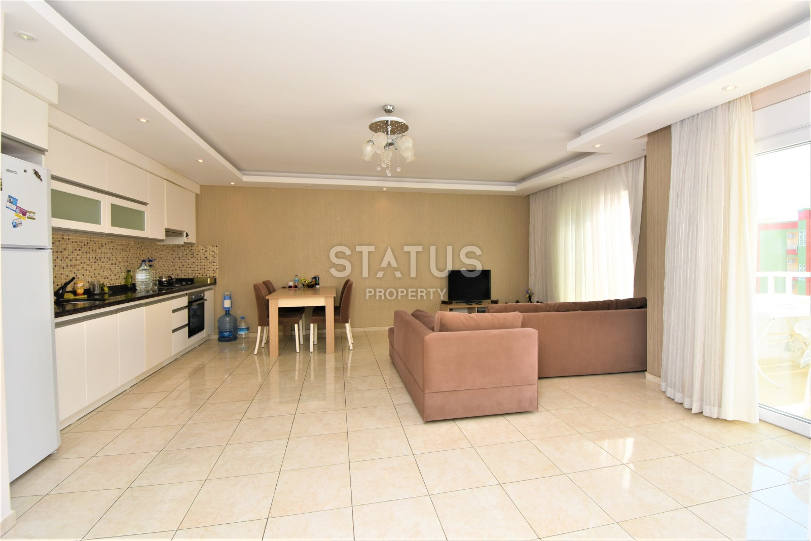 Крупнометражная квартира 1+1 с мебелью в 150 м. от моря, 80 м2. Махмутлар, Алания. фото 19