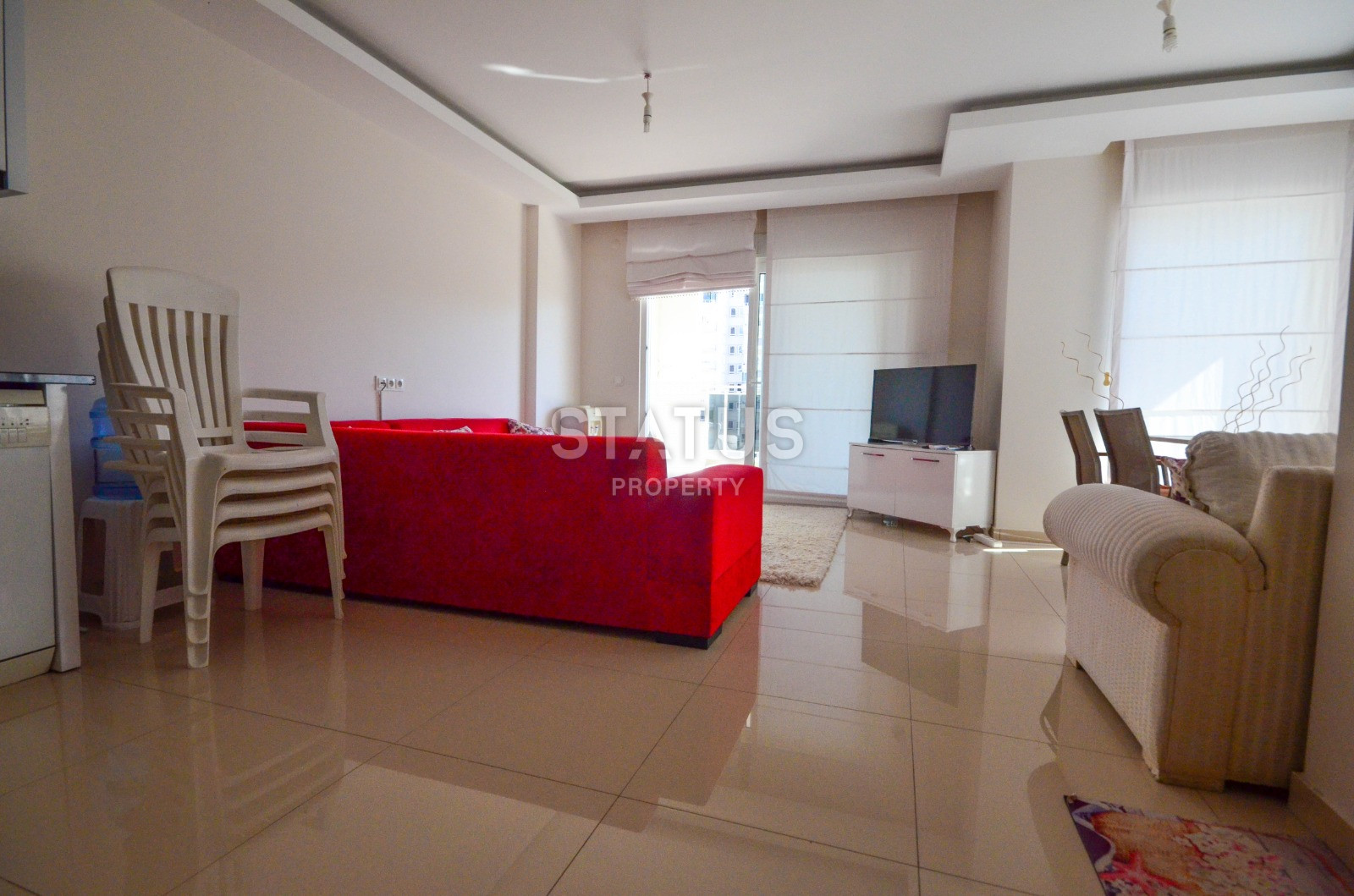 Large apartment 1+1 with mountain views in Mahmutlar, 85 m2. фото 11