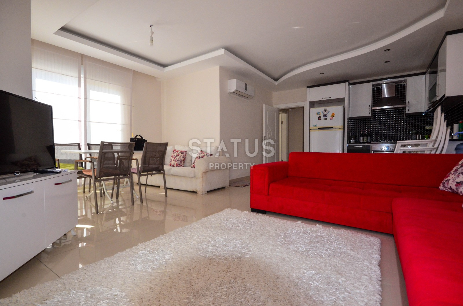 Large apartment 1+1 with mountain views in Mahmutlar, 85 m2. фото 22