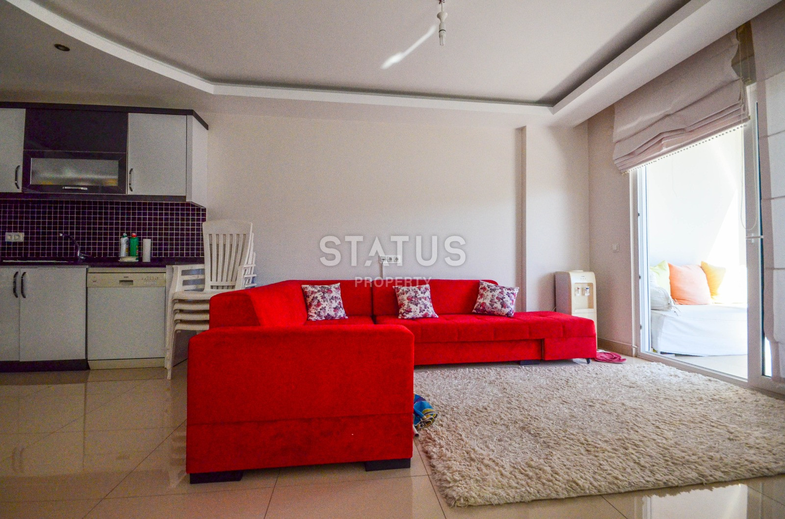 Large apartment 1+1 with mountain views in Mahmutlar, 85 m2. фото 25