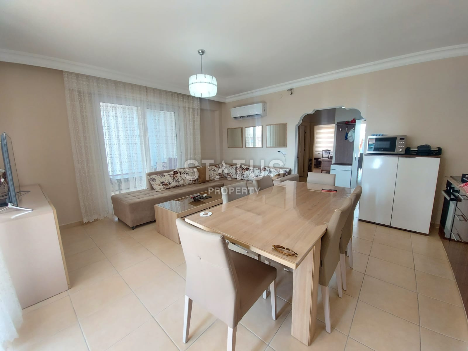 Трехкомнатные апартаменты в Махмутларе на улице Барбаросса в комплексе с бассейном, 120м2 фото 11