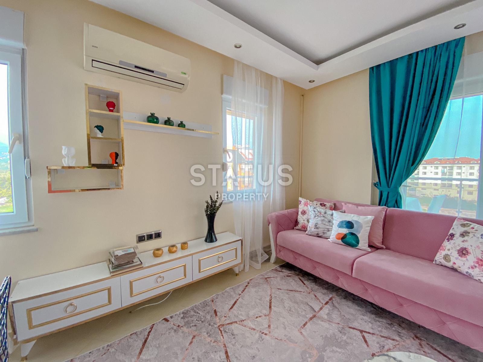 Двухуровневые апартаменты в комплексе с инфраструктурой в Кестеле, вид на море и горы, 130м2 фото 5