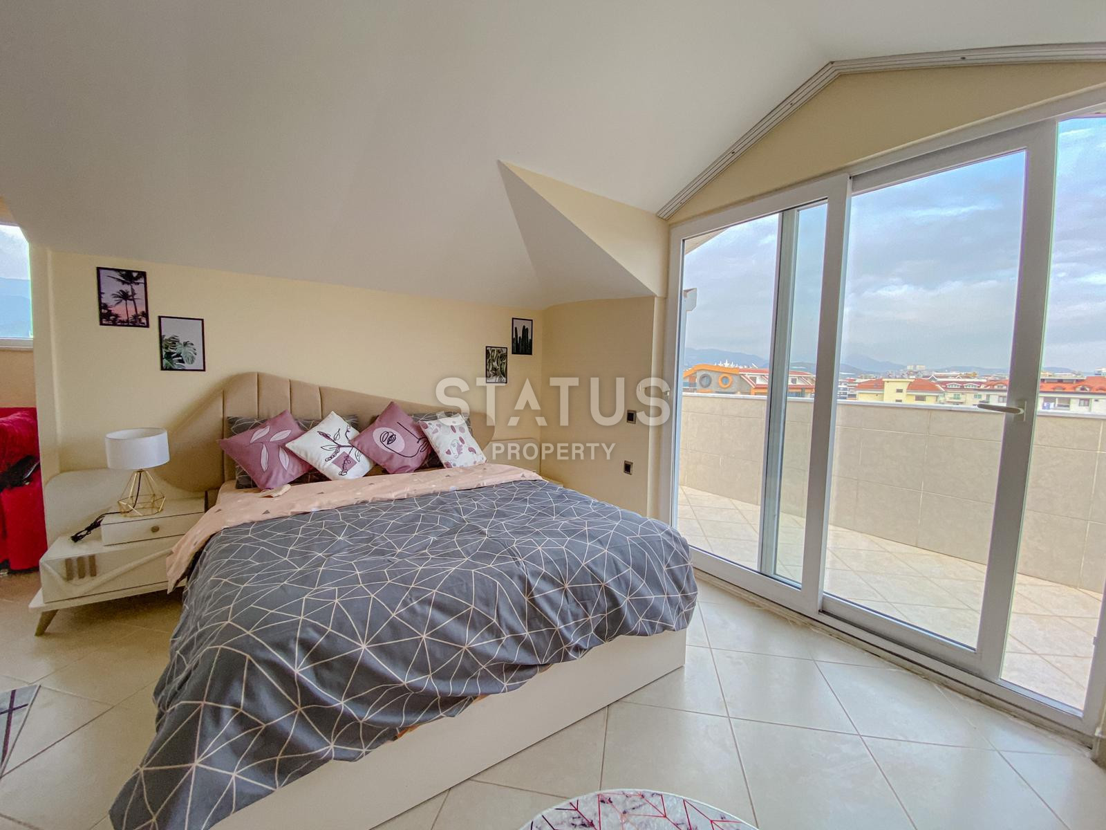 Двухуровневые апартаменты в комплексе с инфраструктурой в Кестеле, вид на море и горы, 130м2 фото 11