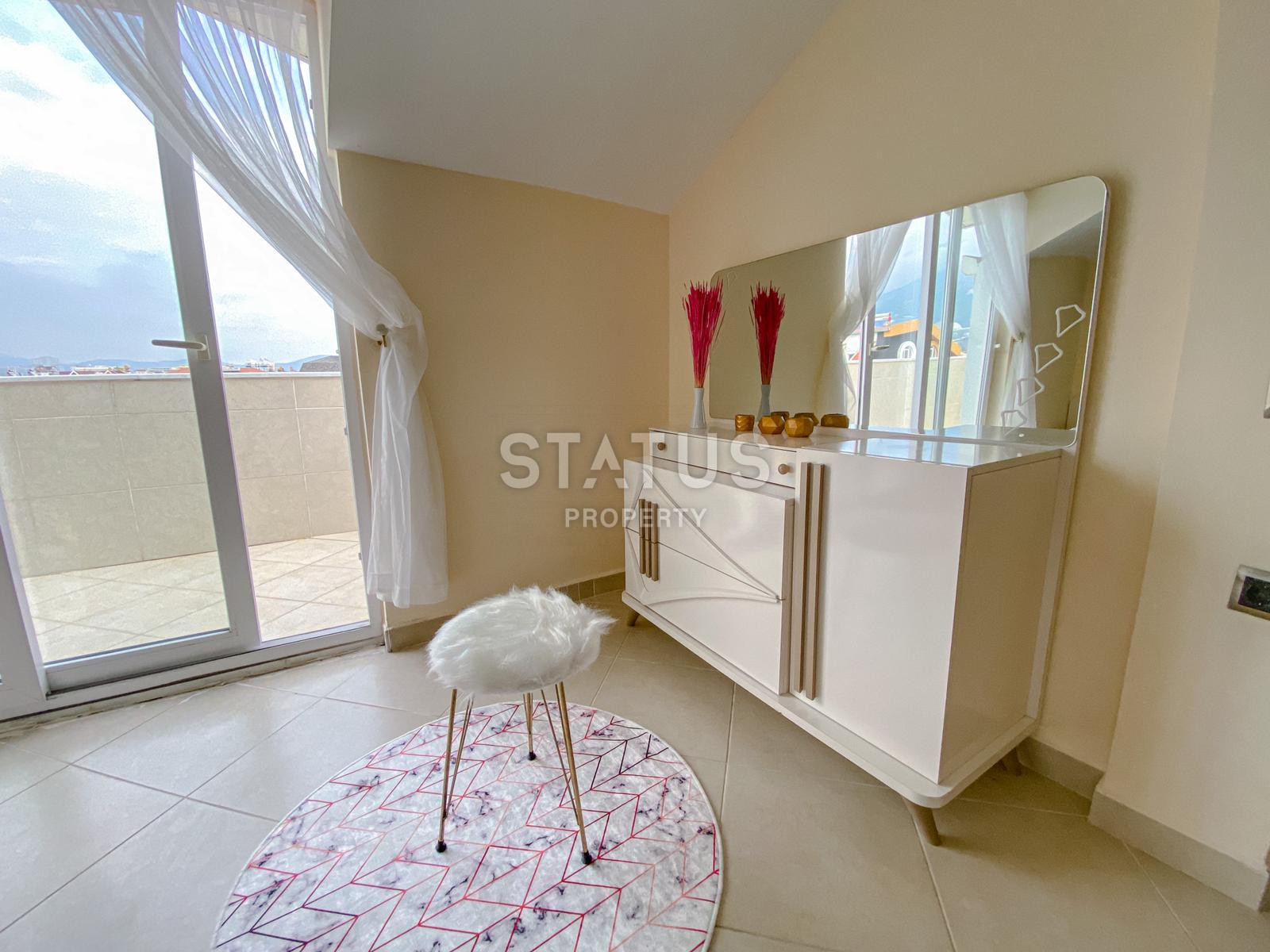 Двухуровневые апартаменты в комплексе с инфраструктурой в Кестеле, вид на море и горы, 130м2 фото 14