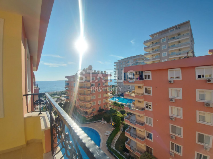 Видовая квартира 2+1 в комплексе на первой береговой линии, полностью готова к проживанию, Махмутлар фото 1