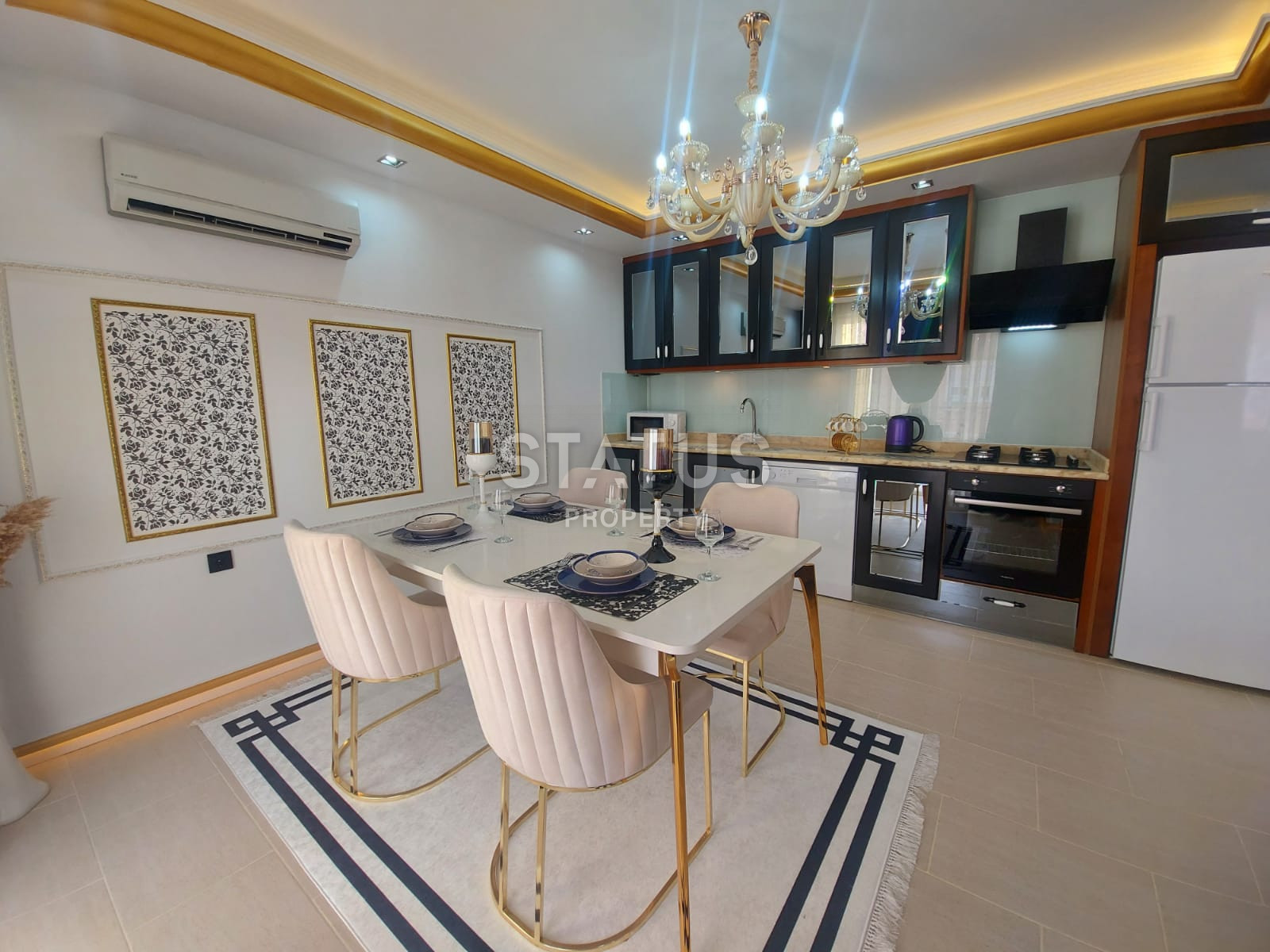 View apartment 2+1 in a complex on the first coastline, completely ready for living, Mahmutlar фото 5