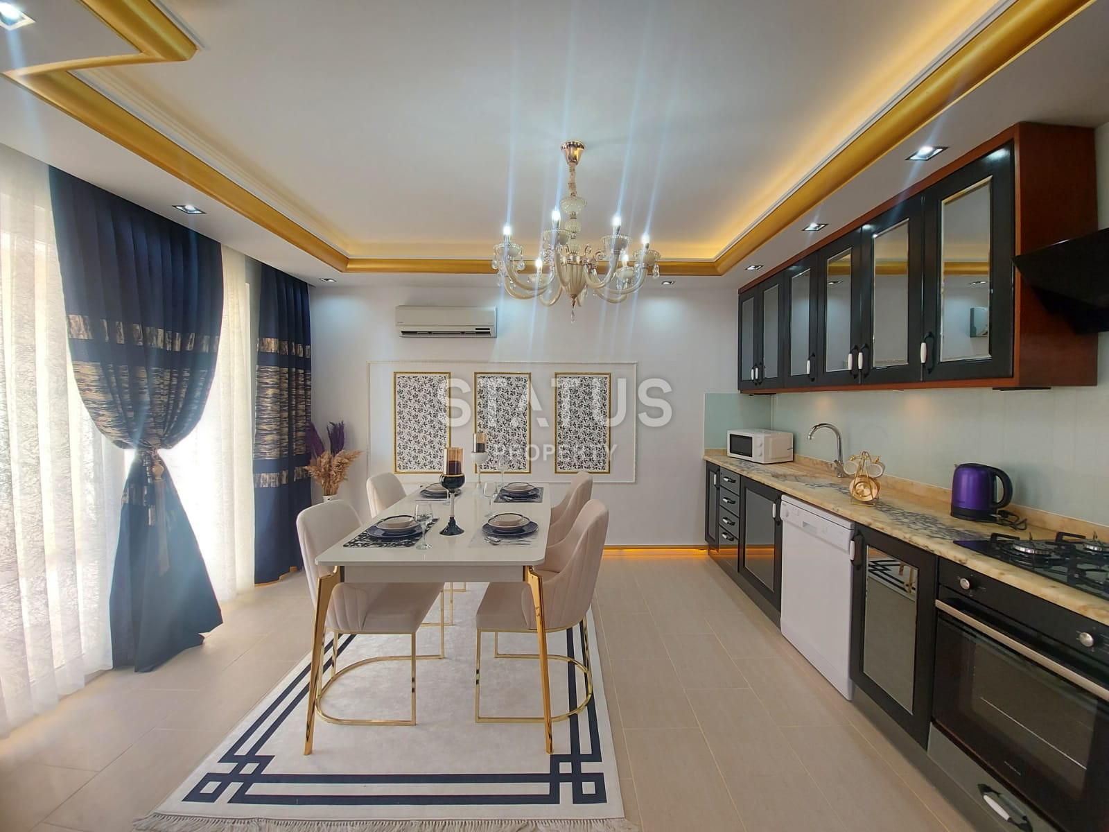 View apartment 2+1 in a complex on the first coastline, completely ready for living, Mahmutlar фото 24